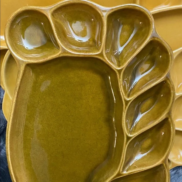 Vintage Set of 4 fondue plates - Picture 13 of 16